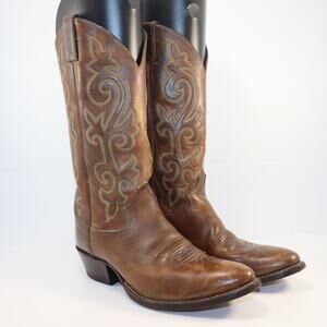 Justin‎ Western Cowboy Boots Style 2253 Brown Leather Men’s Size 8.5D